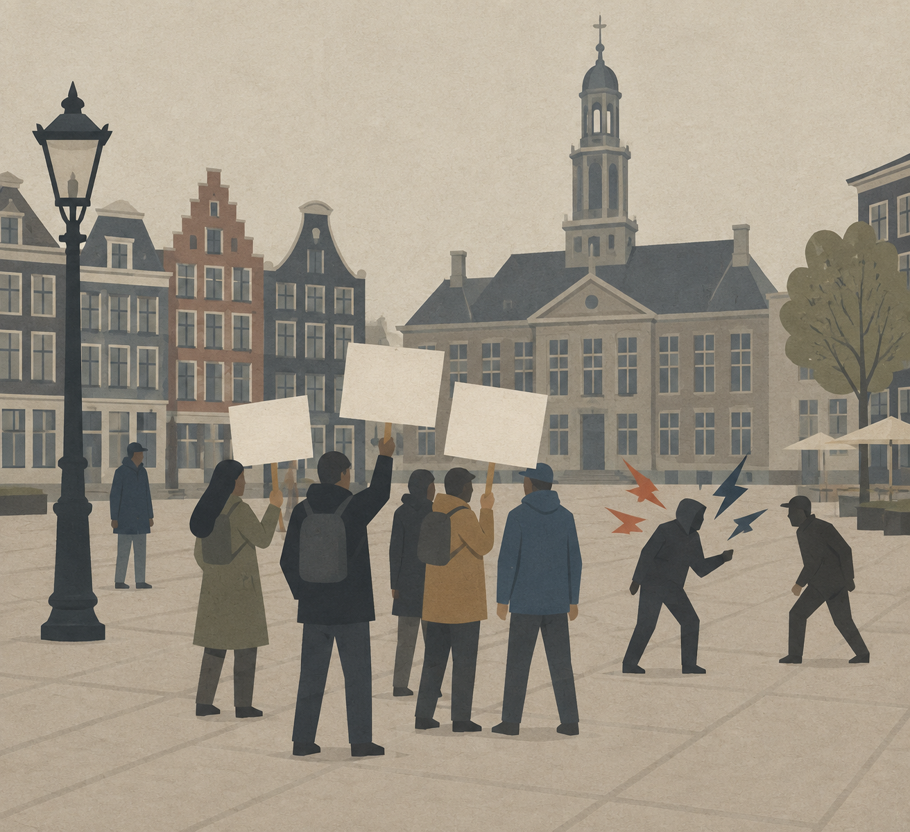 Tegning af hvad historien faktisk handler om